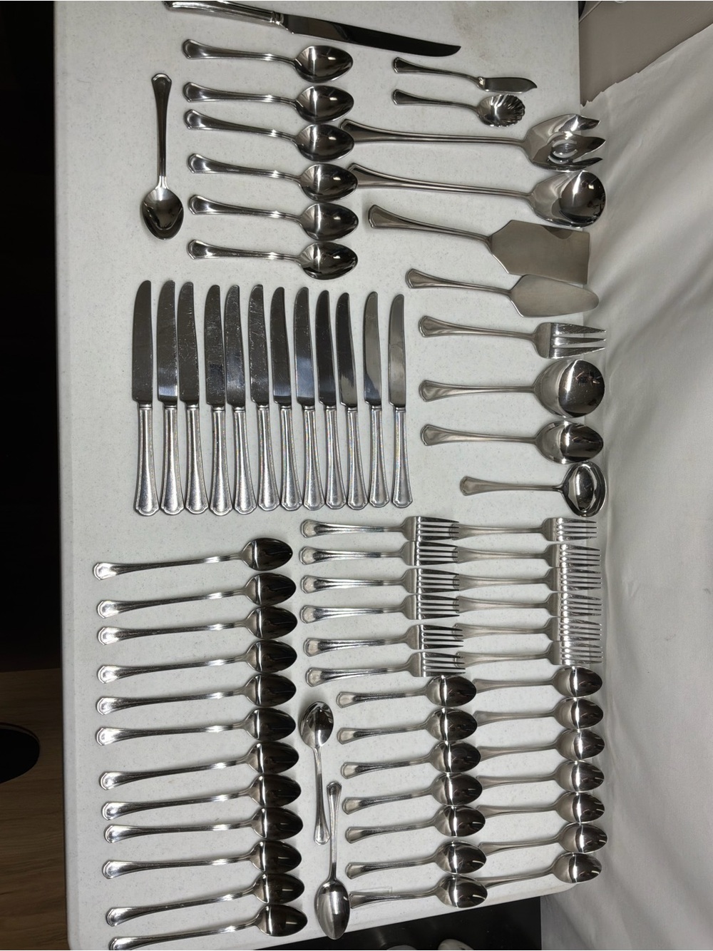 Reed & Barton Arlington Newton 18/10 Stainless Steel Flatware 70 pcs Serving Set
